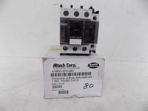 lot 80 image: ALTECH CORP  - CONTACTOR, 3 POLE  - #A16DC -3210 -BD  - IN BOX