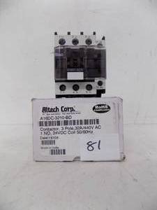 lot 81 image: ALTECH CORP  - CONTACTOR, 3 POLE  - #A16DC -3210 -BD  - IN BOX