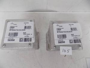 lot 105 image: HOFFMAN SS PUSH BUTTON ENCLOSURES - #E1PBXSS 2- COUNT