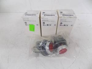 lot 170 image: 5 COUNT - A - B, 30MM MOMENTARY PUSH BUTTON #800T-ABD1