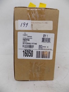 lot 199 image: SS FLEXIBLE FITTING  HOFFMAN #F66WFFSS  NEW IN BOX