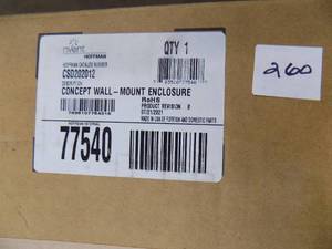 lot 260 image: HOFFMAN CONCEPT WALL MOUNT ENCLOSURE (NEW IN BOX ) #CSD202012