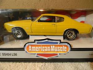 lot 14 image: ERTL, AMERICAN MUSCLE 118 SCALE 1970 CHEVY CHEVELLE SS 454 LS6 - COLLECTORS EDITION - IN BOX - AWESOME PIECE - SEE PICTURES