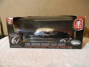 lot 22 image: HIGHWAY 61 COLLECTIBLES 118 SCALE 1952 HUDSON HORNET CLUB COUPE - IN BOX - AWESOME PIECE - SEE PICTURES