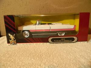 lot 25 image: ROAD SIGNATURE 118 SCALE 1955 PACKARD CARIBBEAN - IN BOX - AWESOME PIECE - SEE PICTURES