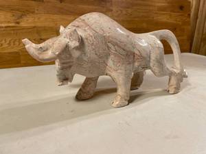 lot 160 image: Vintage Charging Bull Statue