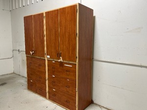 4 DOOR, 12 DRAWER GARAGE CABINET 84W X 26D X 96H