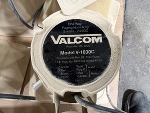 LOT OF 15 VALCOM ONEWAY PAGING HORNAMP AND 3 BELLS