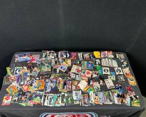 lot 1393 image: Epic Lot of SportsBall Cards HIGH DOLLAR Football, Basketball, Baseball Cards