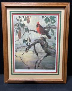 lot 1421A image: Red Cardinal Signed and Numbered Print