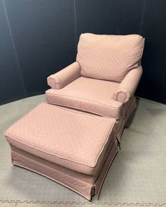 lot 1453 image: White House Style Chair & Ottoman