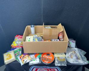 lot 1461 image: Big Box of Party Supplies Random Mix of Party Supplies and Gifts.