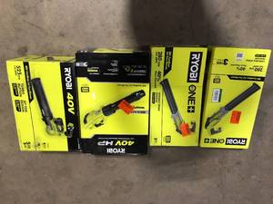 Lot of Assorted Ryobi Lawn Care Items Various Models and Conditions Customer Returns See Pictures