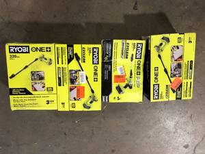 Lot of Assorted Ryobi  Power Tool tems Various Models and Conditions Customer Returns See Pictures