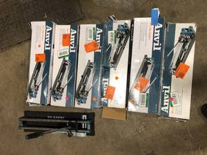 Lot of Assorted Tile Cutters Various Sizes and Conditions Customer Returns See Pictures