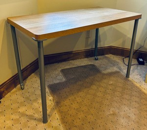 lot 105 image: Wooden Top Table