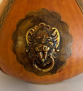 lot 125 image: Vintage Leather Decanter from Italy