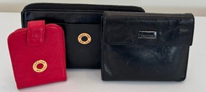 lot 163 image: Two Vintage Perlina Leather Wallets and a Leather Lipstick Holder