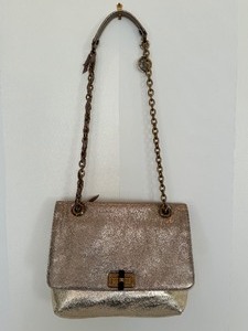 lot 166 image: Vintage Metallic Lanvin Clutch  Shoulder Bag