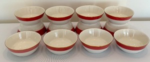 lot 159 image: Set of 12 Vintage Jackson Fine China Ice Cream  Desert Bowls