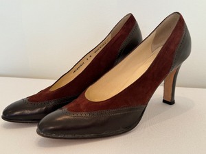 lot 153 image: Pair of Bally Snowberry Leather and Suede Pumps