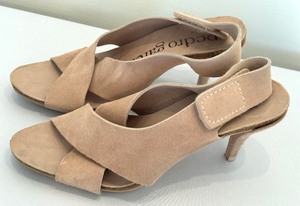 lot 154 image: Pair of Pedro Garcia Suede Heeled Sandals