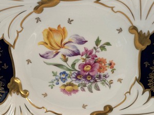 lot 155 image: Vintage Weimar Echt Kobalt Platter