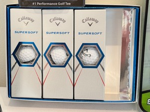 lot 267 image: Variety of Golf Supplies including new Callaway Super Soft Golf Balls