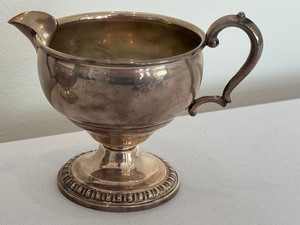 lot 256 image: Vintage Sterling Cream and Sugar Set