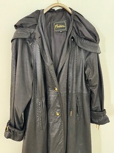 lot 34A image: Vintage Ladies Cedrics Long Leather Coat