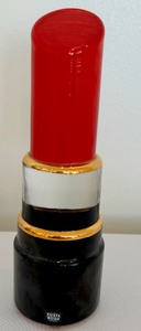lot 10 image: Kosta Boda Art Glass Lipstick Sculpture