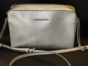 lot 39 image: Michael Kors Silver Tone Handbag