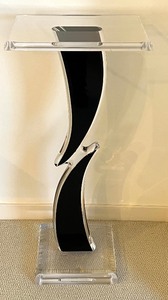 lot 20 image: Vintage Haziza Lucite Stand