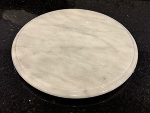lot 72 image: Round Marble Lazy Susan