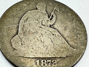 lot 38B image: 1872 United States Carson City Half Dollar Coin