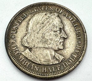 lot 294 image: 1892 Colombian Expo Half Dollar Coin