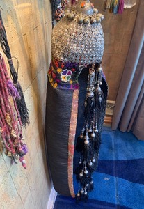lot 36 image: Ornate Vintage Turkmen or Afghani Wedding Headdress