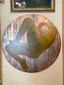 lot 43 image: Large Original Abstract Nude Figural Painted Artwork by Bonnefoit - Spirale