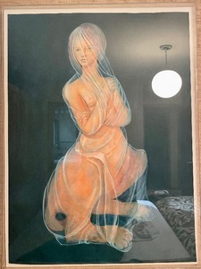 lot 68 image: Leonor Fini Hand Signed & Numbered Surrealist Nude Lithograph - Veiled Sphinx