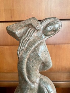 lot 73 image: Abstract Figural Nude Carved Stone Sculpture