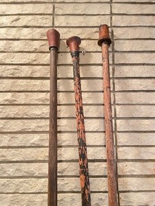 lot 84 image: Group of 3 Large Old African Tribal Blowguns