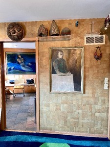 lot 72 image: Framed Signed Mid Century Oil on Canvas Painting