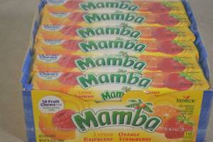 Pack of Mamba Fruit Chews 24 Bars, 18 Chews Per Bar Best By 09302024