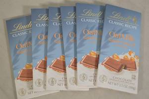 6ct Lindt Classic Recipe Oat Milk Salted Caramel Dairy Free Premium Chocolate Bars Best By 08312023