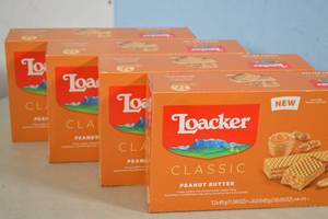 4ct Loaker Classic Peanut Butter Wafer Cookies Best By Feb 2024