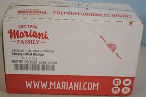Case of Mariani Family No Sugar Added Simply Dried Mango Best By 092023