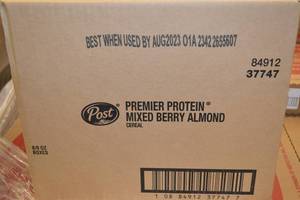 Case of Post Premier Protein Cereal Mixed Berry Almond Flavor 8 Boxes Best By 082023