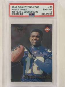 Randy Moss Rookie 1998 Collectors Edge Successors No. 20 PSA Graded 8 NM-MT