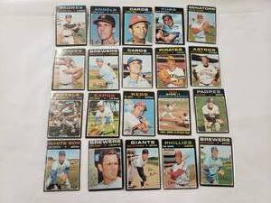 Lot of 20 1971 Topps MLB Cards