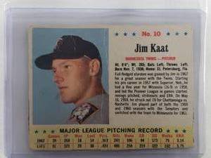 Jim Kaat 1963 Post Cereal No. 10